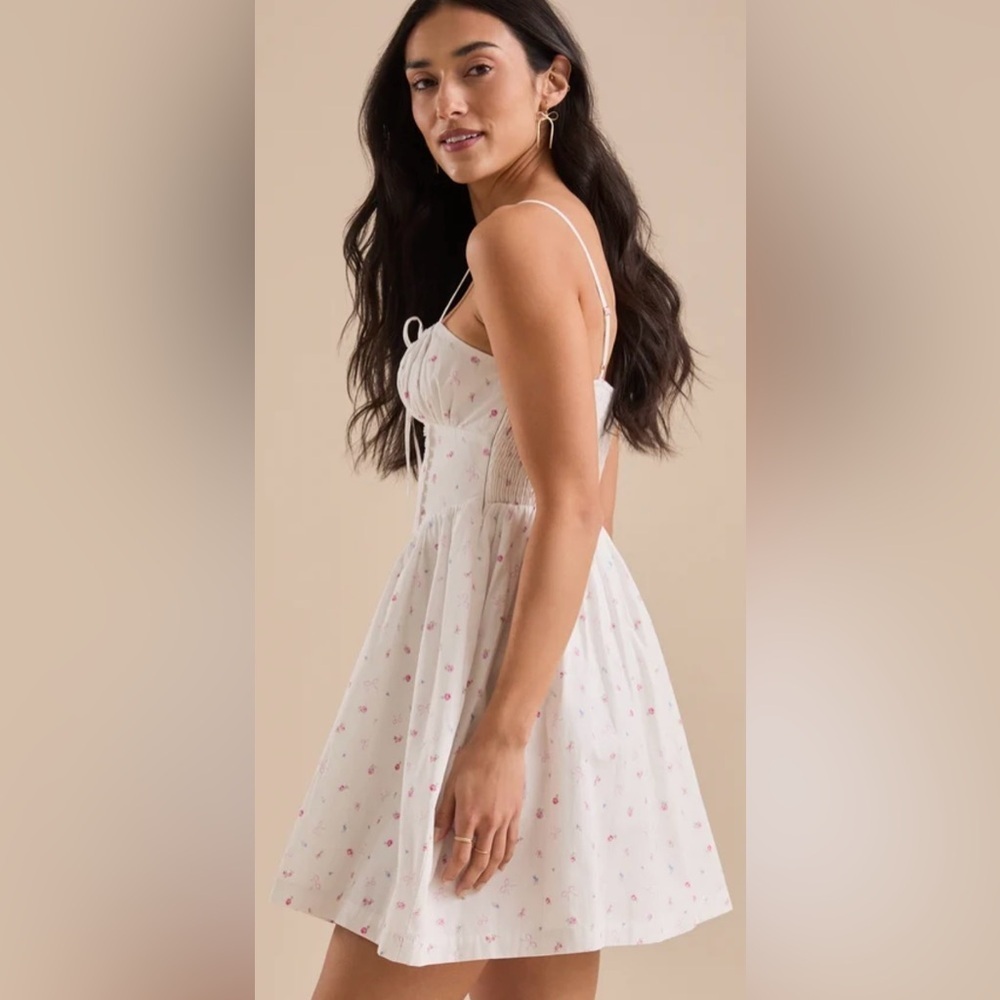 Altar'd State Floral Mini Dress White and Pink NWT - Picture 5 of 14
